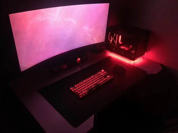 Earlier desk setup 8