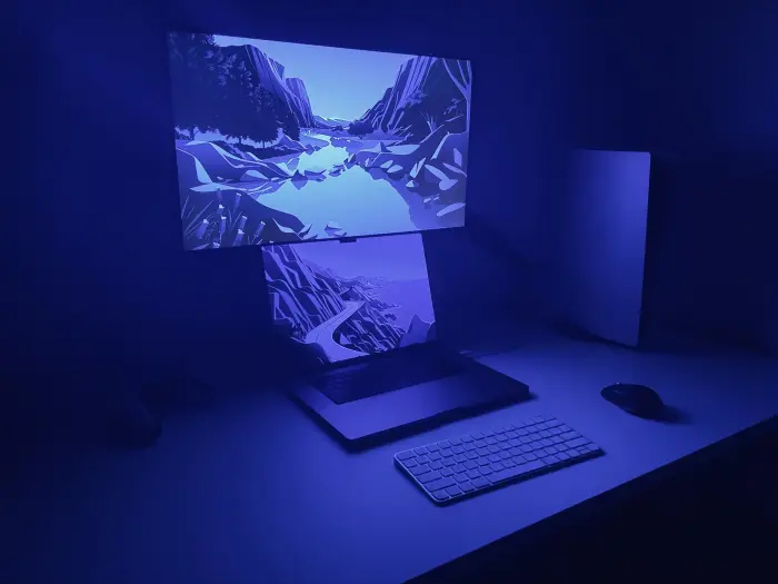 Earlier desk setup 4